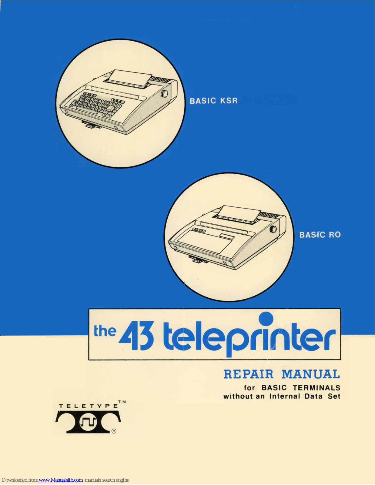 Teletype Basic KSR, Basic Ro Repair Manual - ManualMachine.com