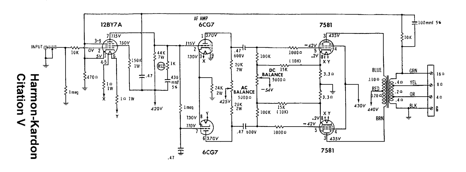 Harman Kardon harmankardoncitation5 schematic