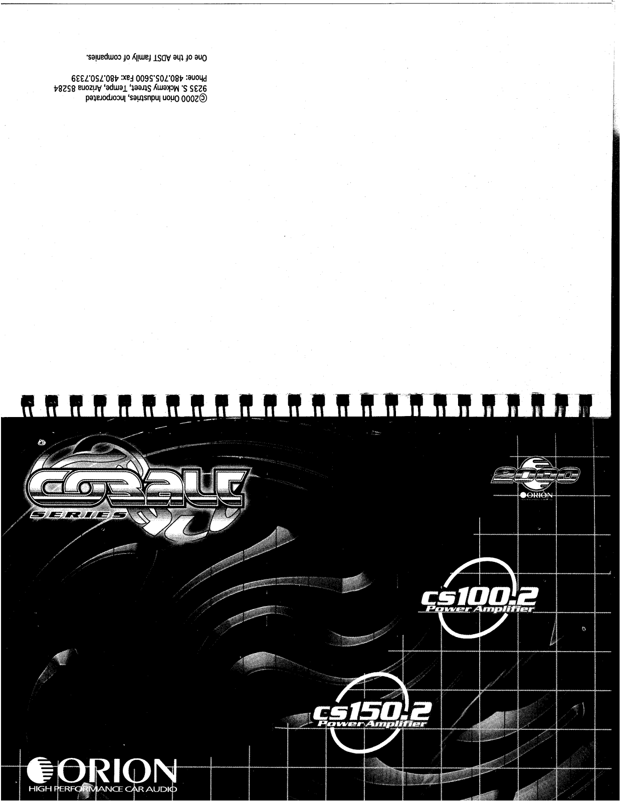 Orion Car Audio CS100.2, CS150.2 User Manual