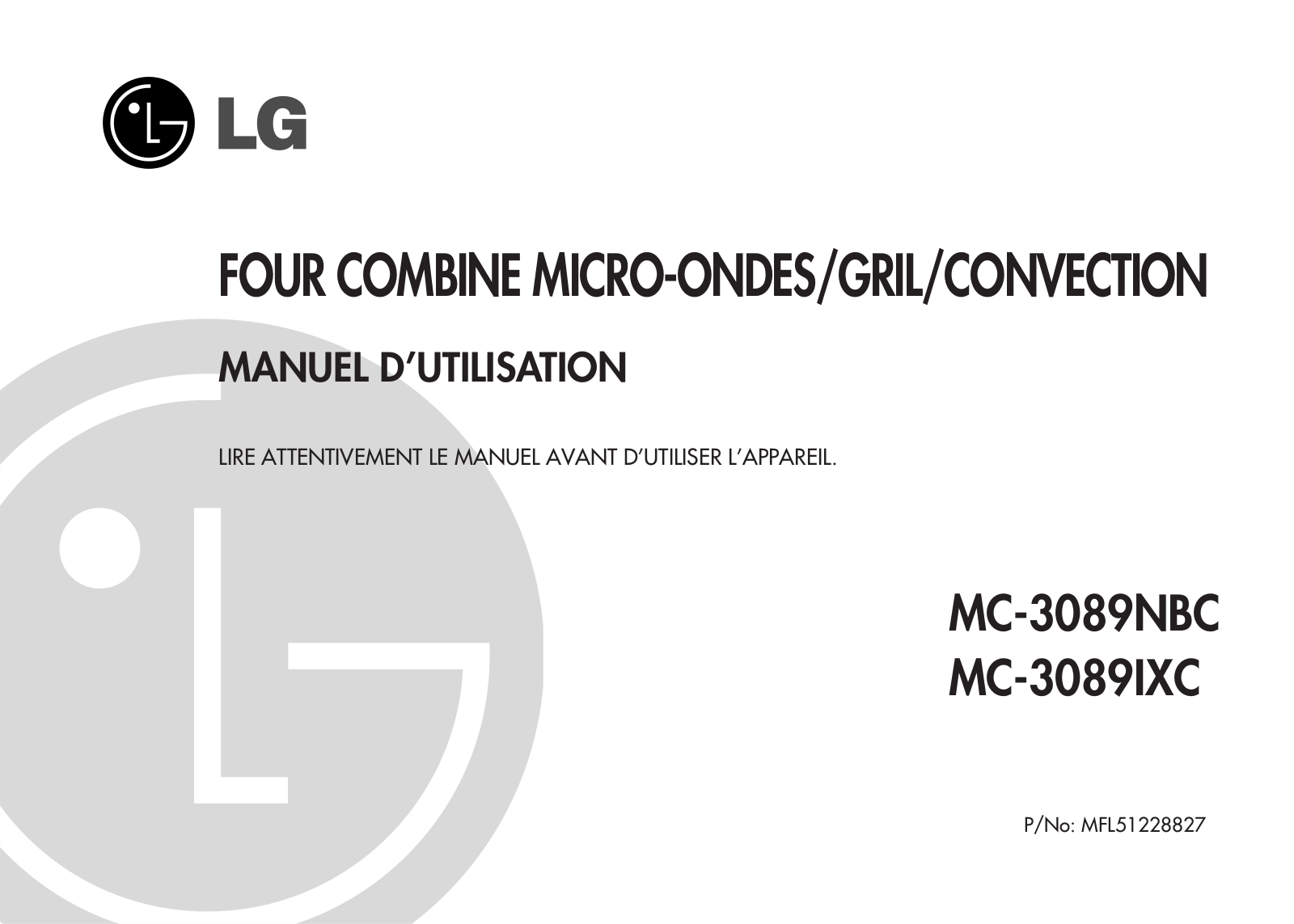 LG MC30891 User Manual