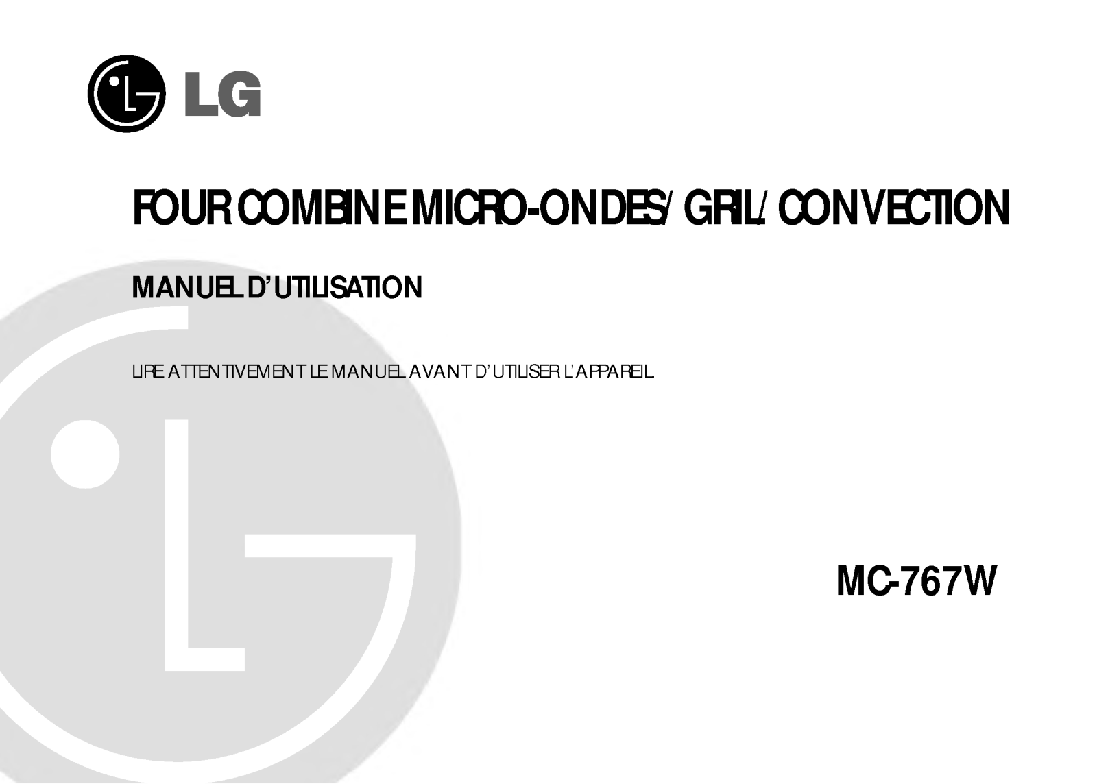 LG MC-767W User Manual