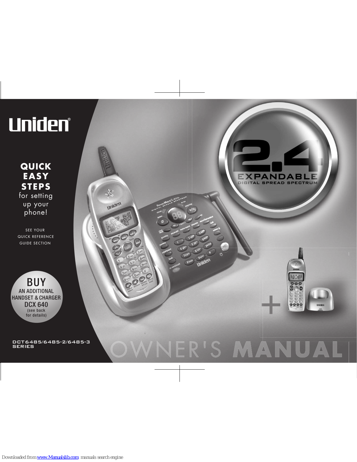 Uniden DCT6485 Series, DCT6485-2 Series, DCT6485-3 Series Owner's Manual