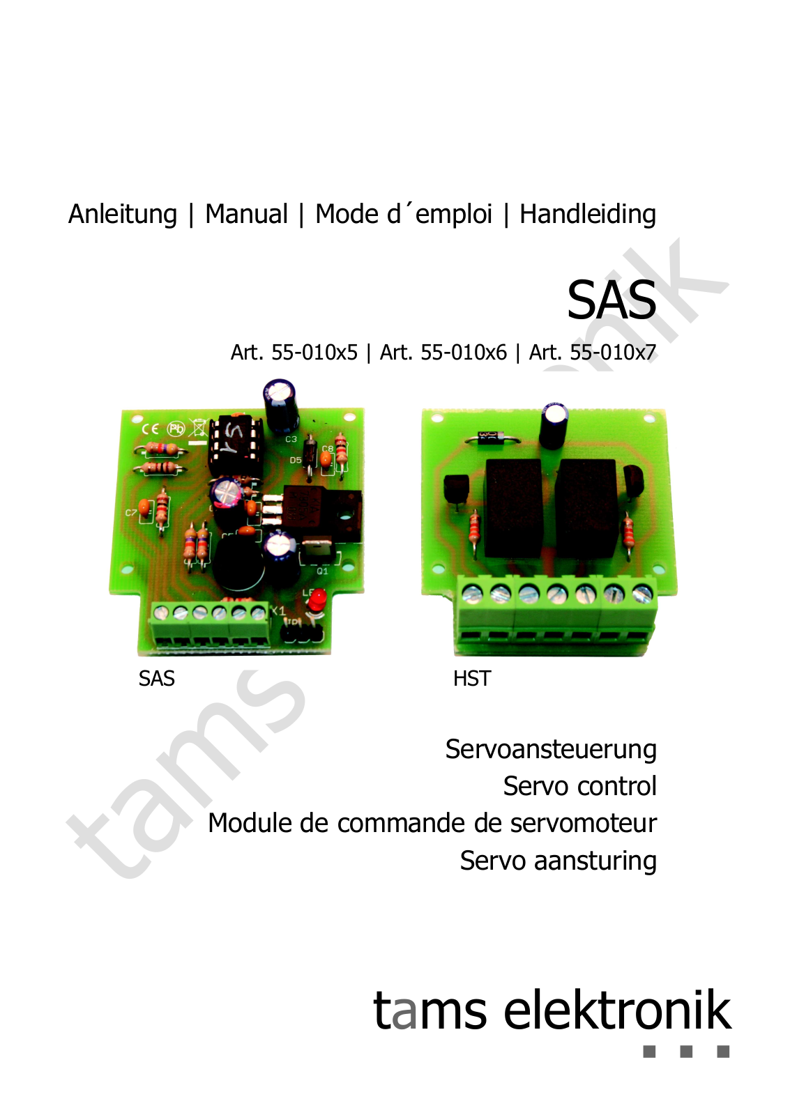 TAMS Elektronik SAS User manual