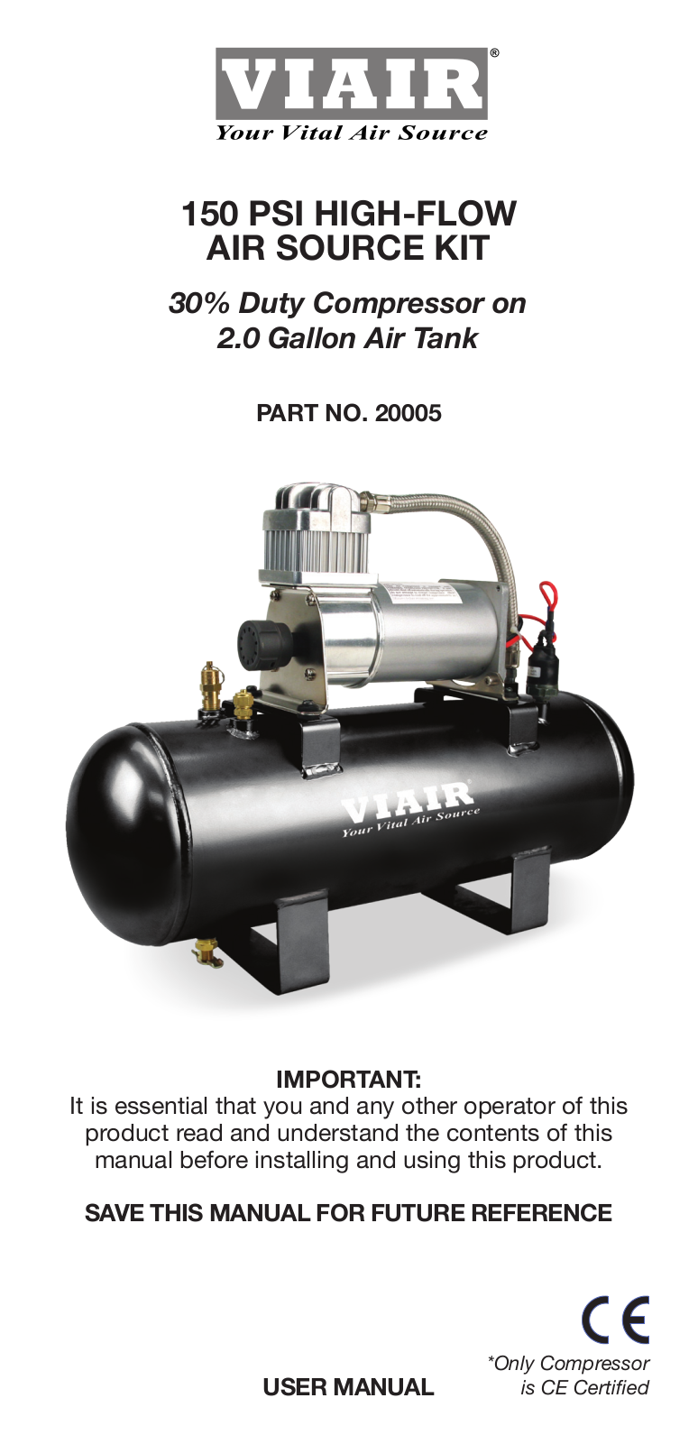 VIAIR 150 PSI User Manual