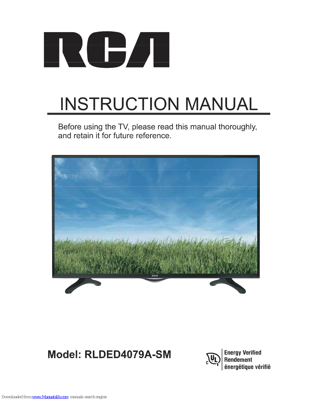 RCA RLDED4079A-SM Instruction Manual