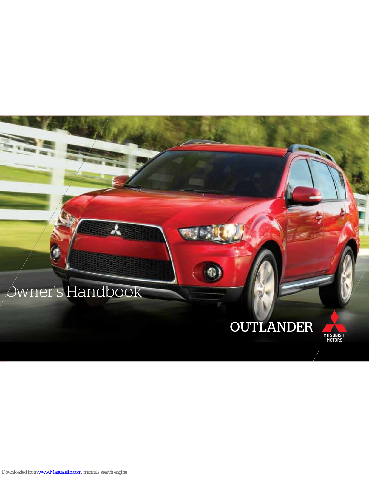 Mitsubishi 2005 Outlander Owner's Manual