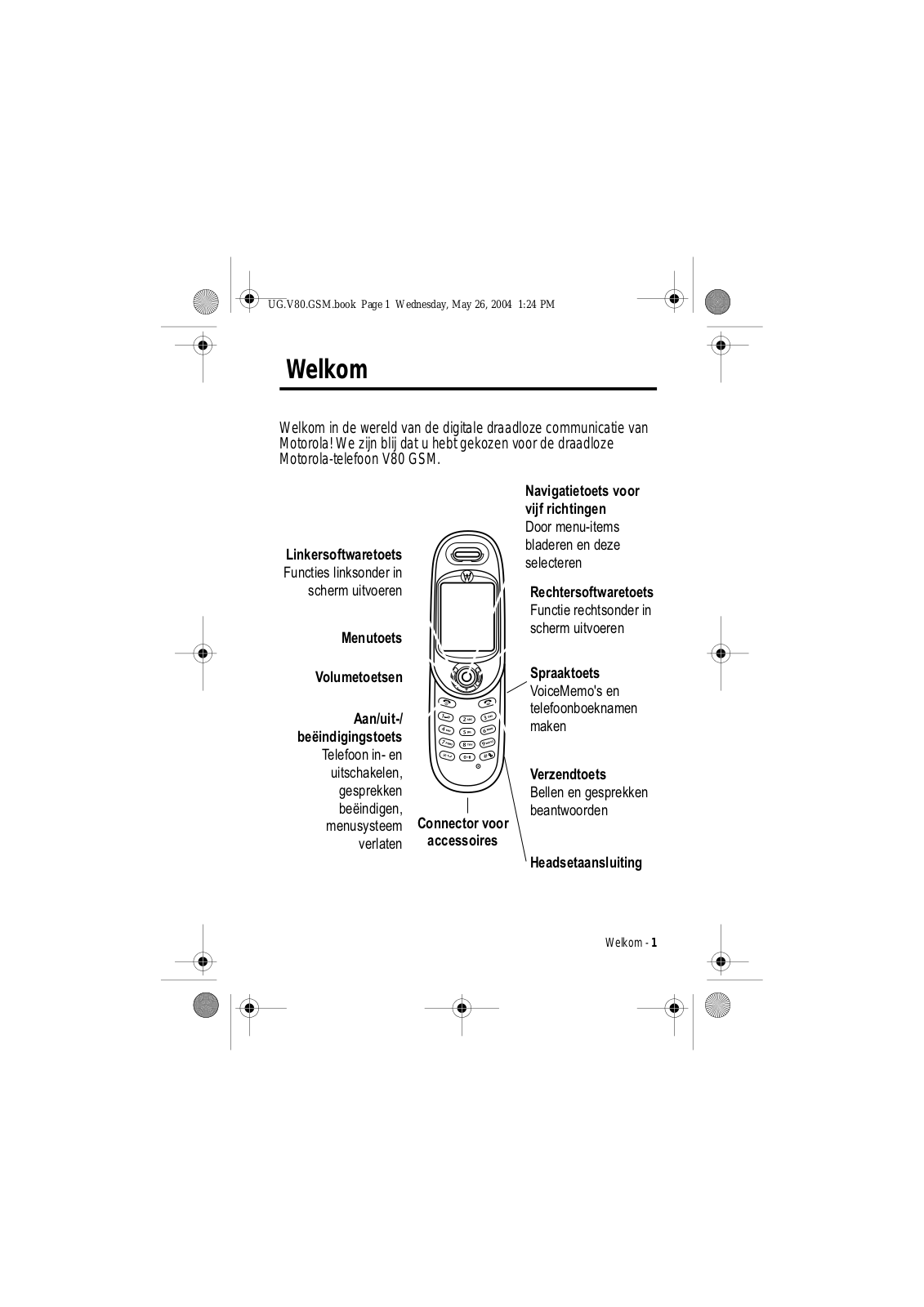 Motorola V80 User Manual