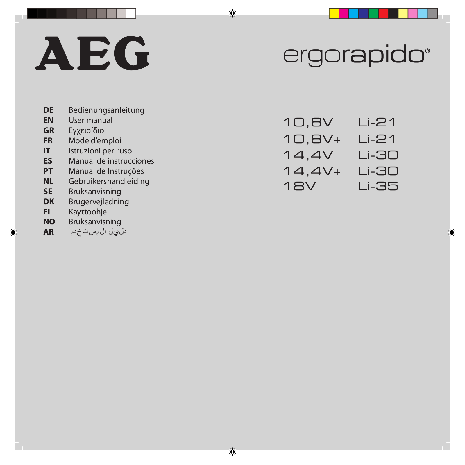 AEG AG3213, AG3013 Instruction manual