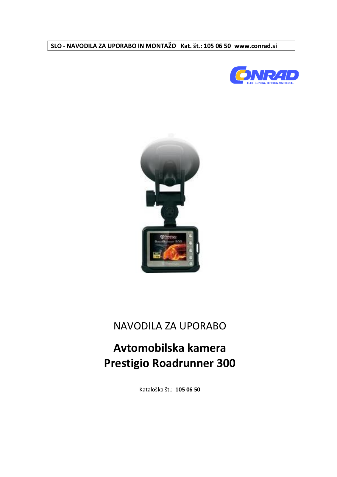 Prestigio Roadrunner 300 User guide