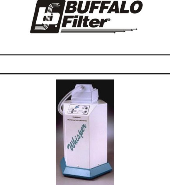 Buffalo PlumeSafe Whisper 602 User manual