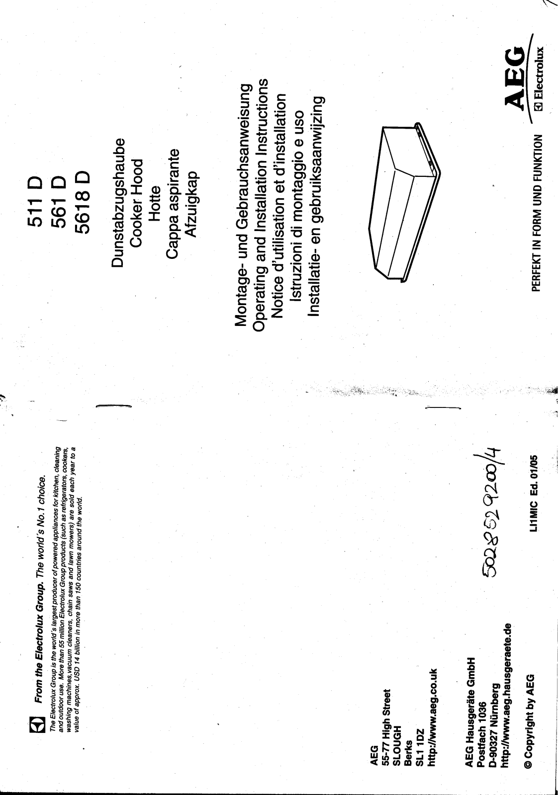 AEG-Electrolux 5618D-ML User Manual