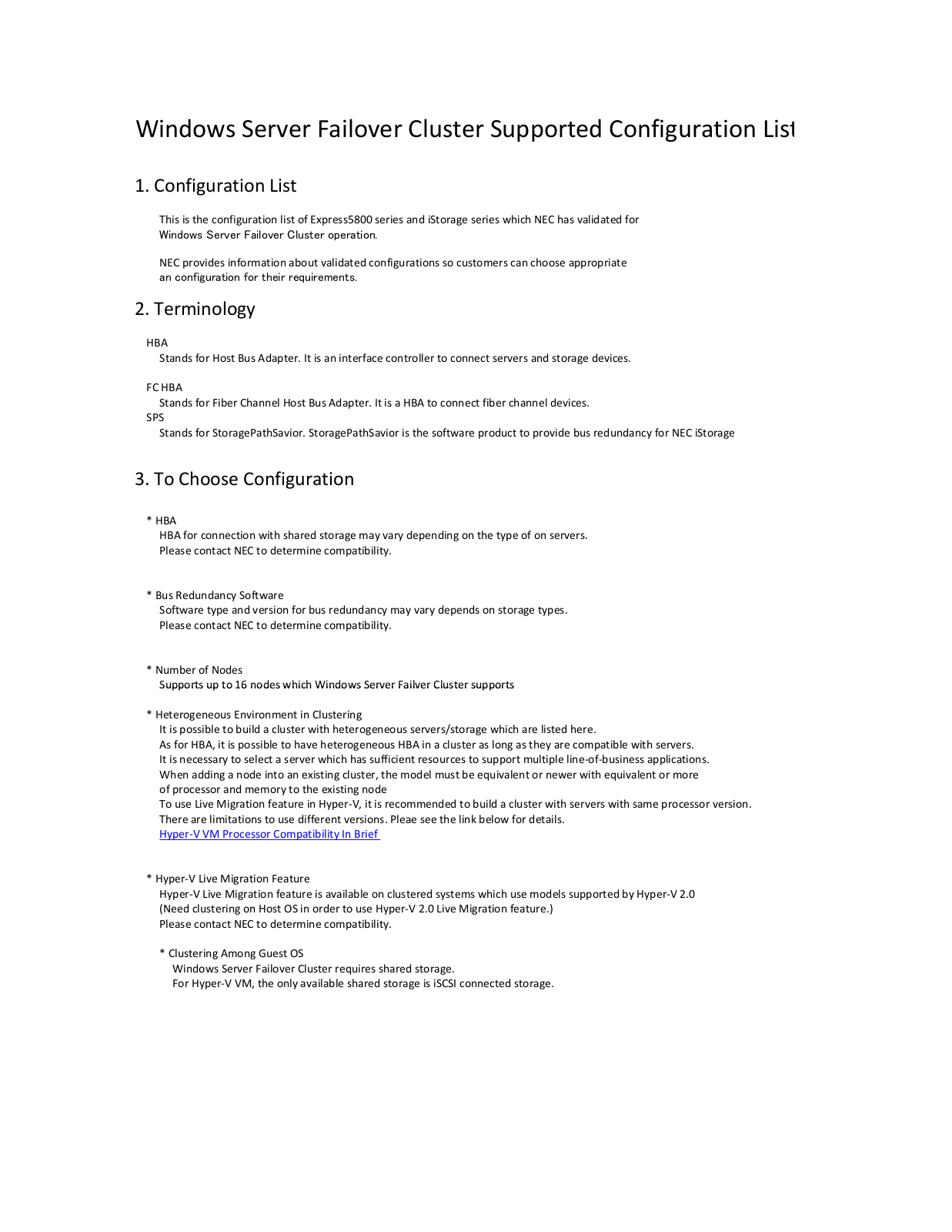 NEC Express5800-120Rj-2 Configuration manual