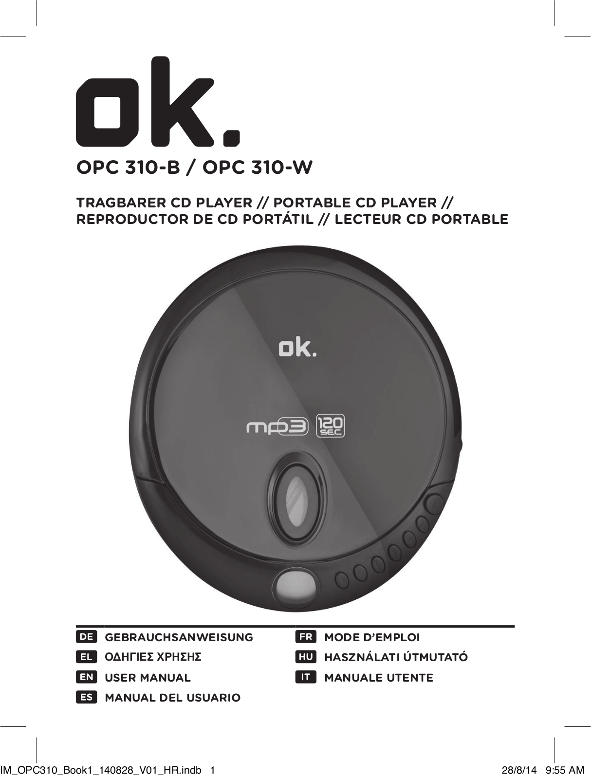 OK. OPC 310-W, OPC 310-B User guide - ManualMachine.com