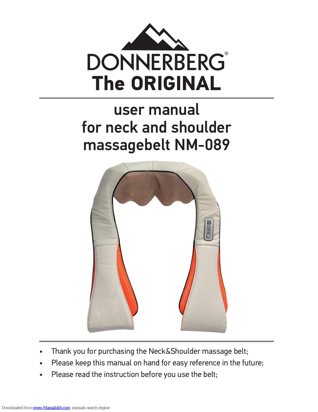 Donnerberg NM-089 User Manual - ManualMachine.com
