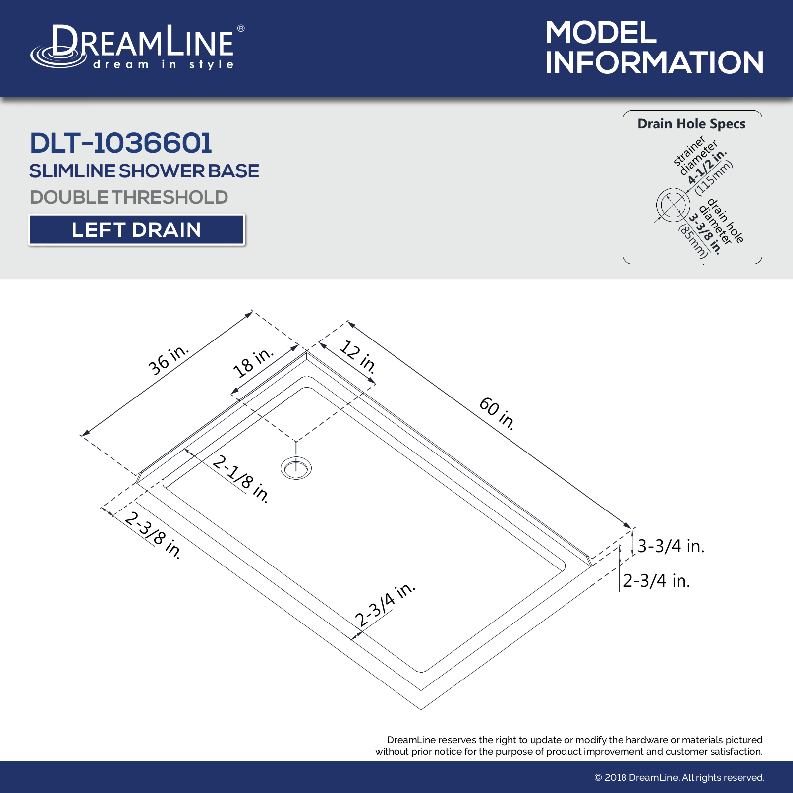 DreamLine DLN3177 Dimensions - ManualMachine.com