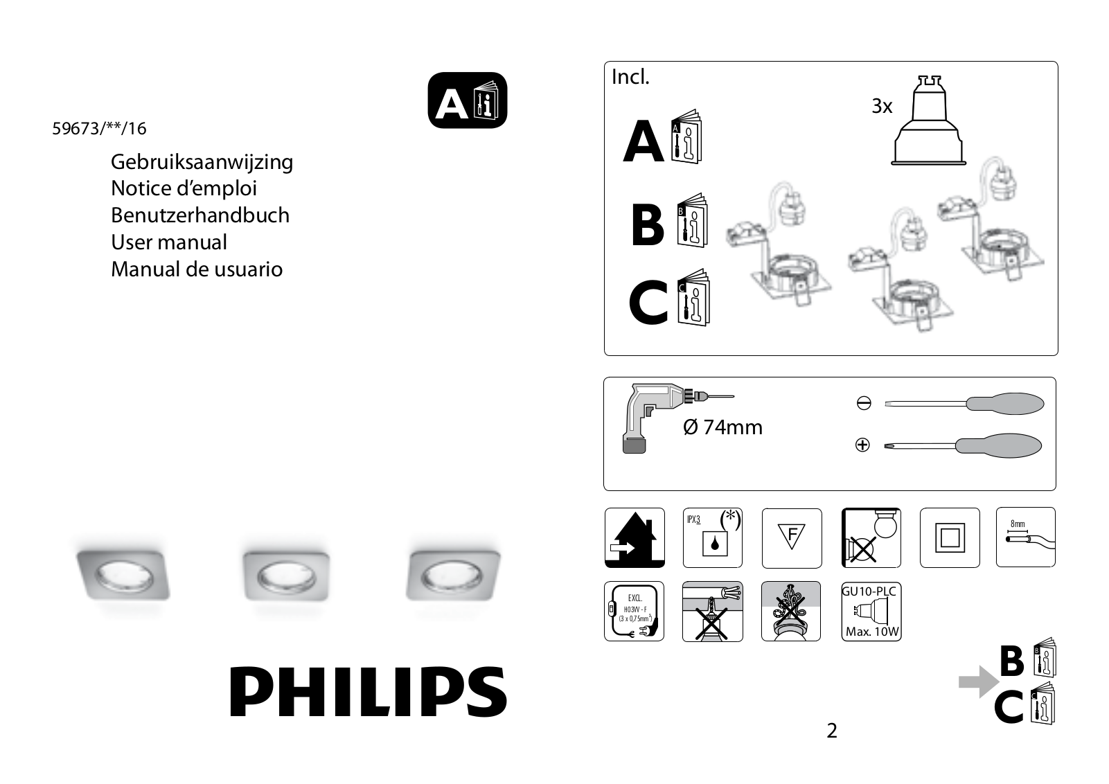 Philips 59673-31-16 User Manual