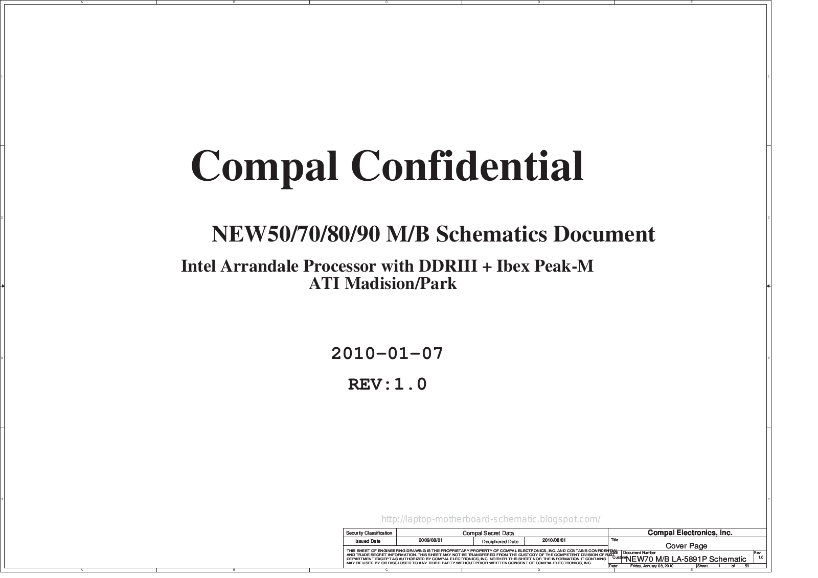 Acer 4741Z, 4741ZG, 5741, 5741G, 5741Z Schematics