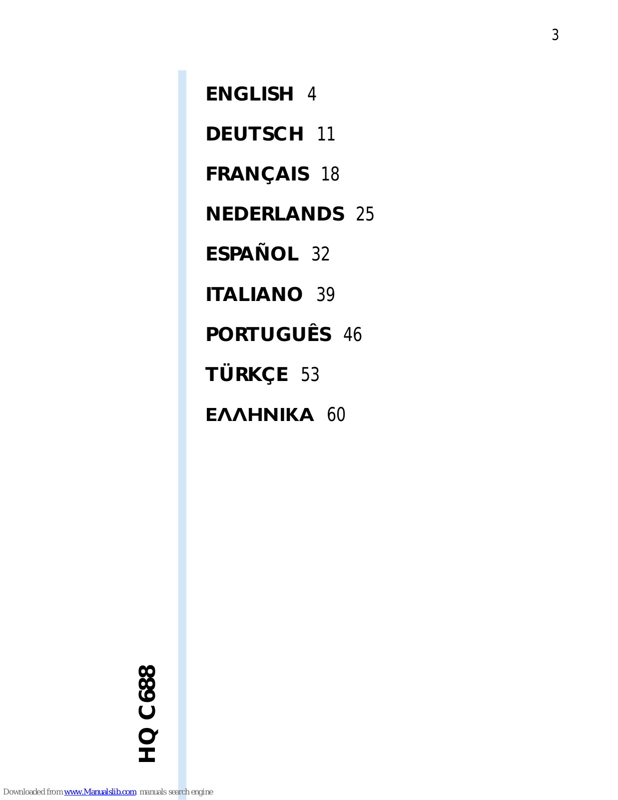 Philips HQC688/60, HQC688/40, HQC688 User Manual