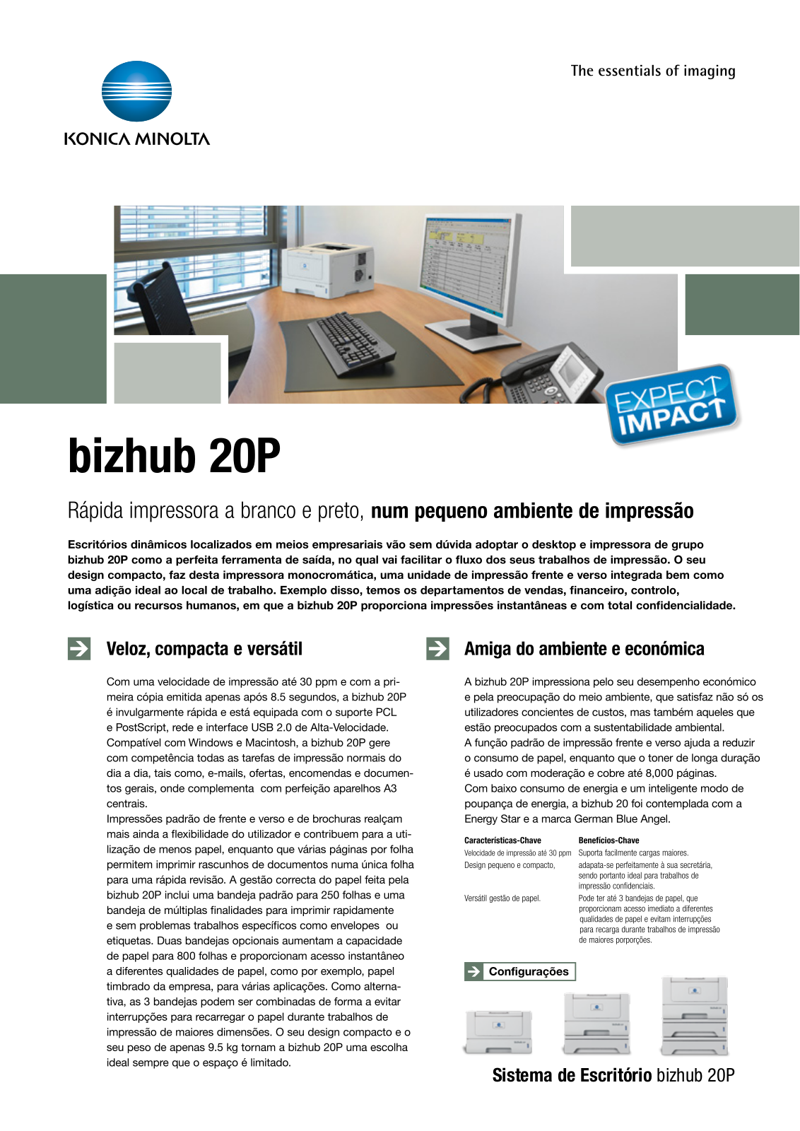 Konica minolta BIZHUB 20P Brochure