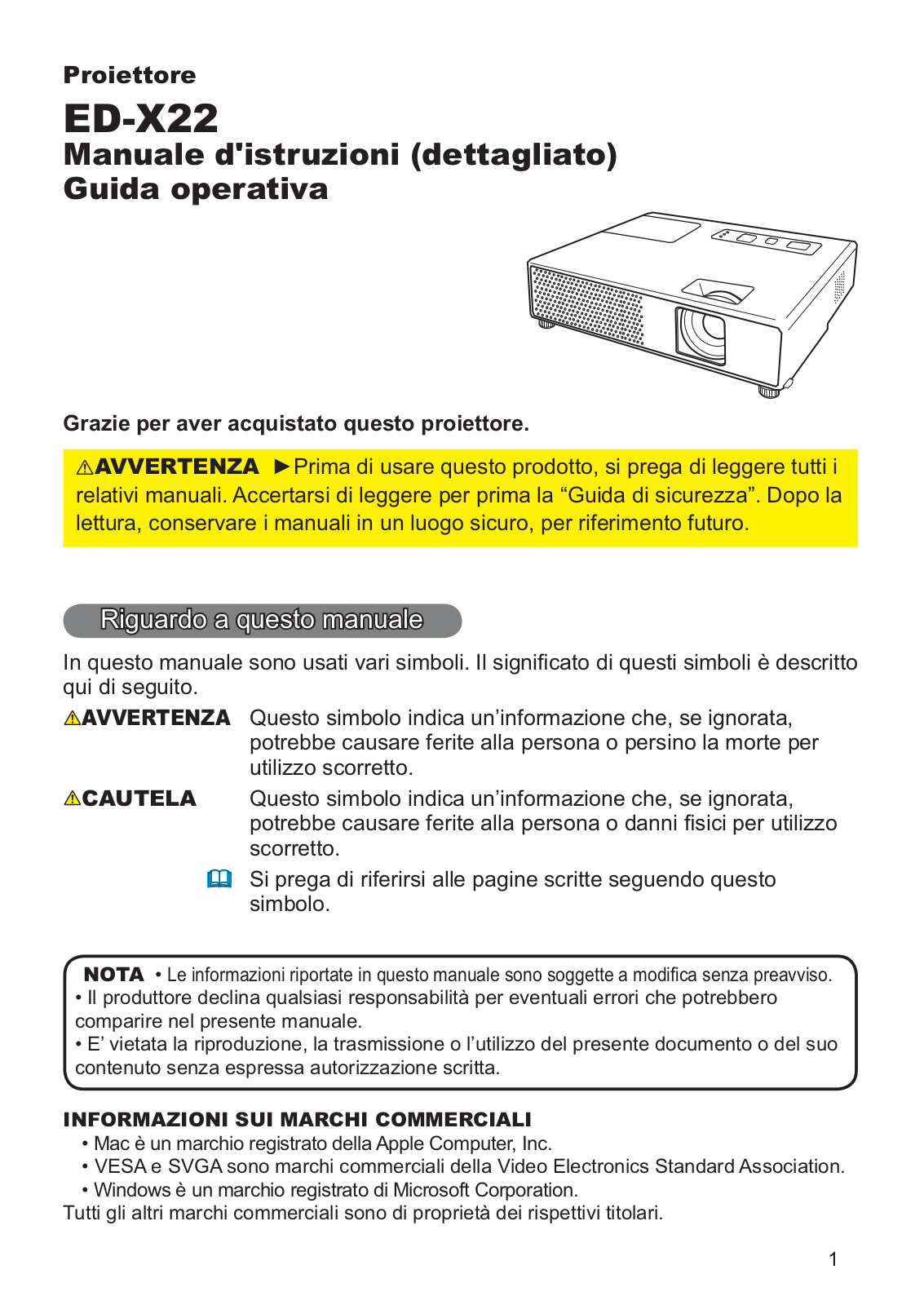 Hitachi ED-X22EF User Manual