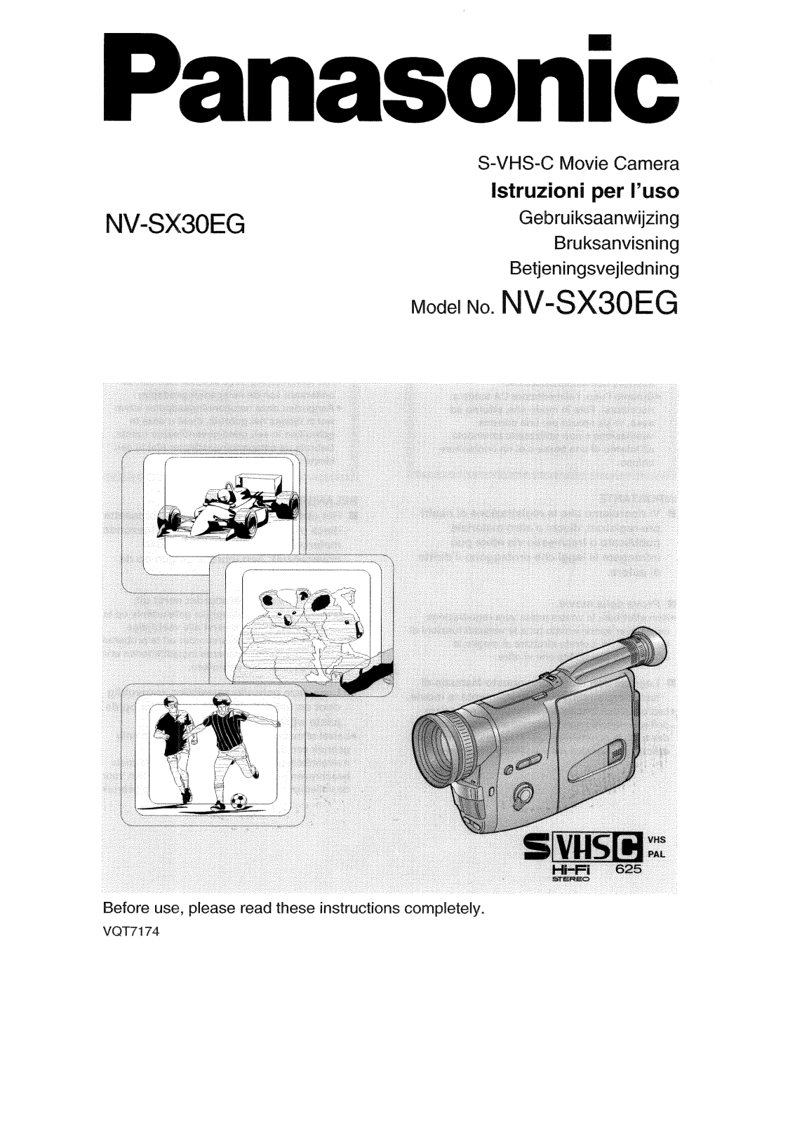 Panasonic NV-SX30EG User Manual