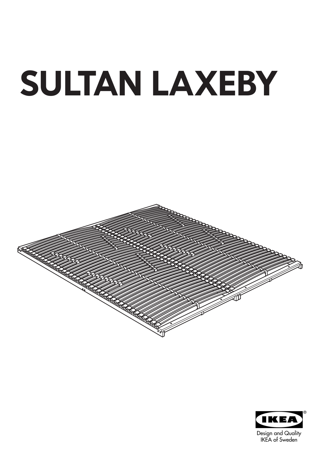 Ikea SULTAN LAXEBY ASSEMBLY User Manual