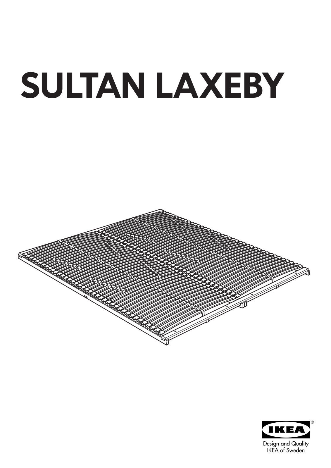Ikea SULTAN LAXEBY ASSEMBLY User Manual - ManualMachine.com