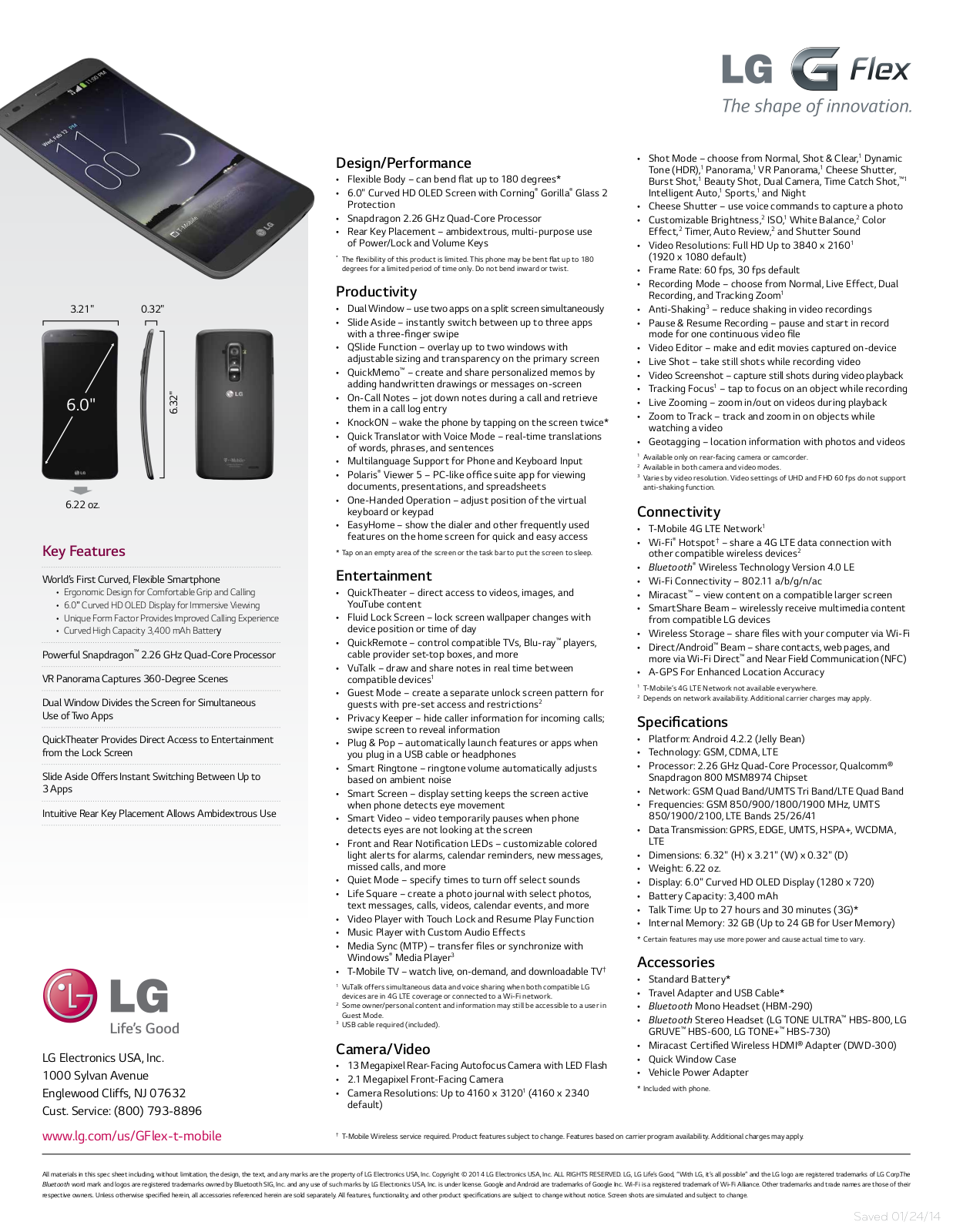 LG D959TS, D959 Specification