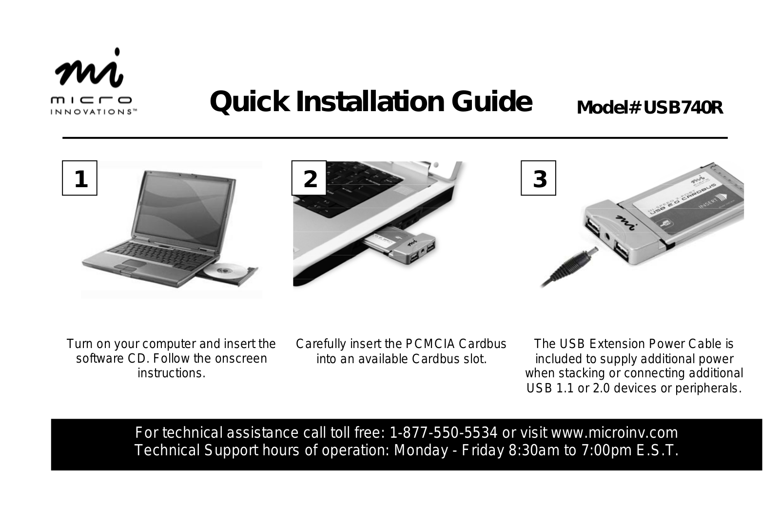 Micro Innovations USB740R User Manual