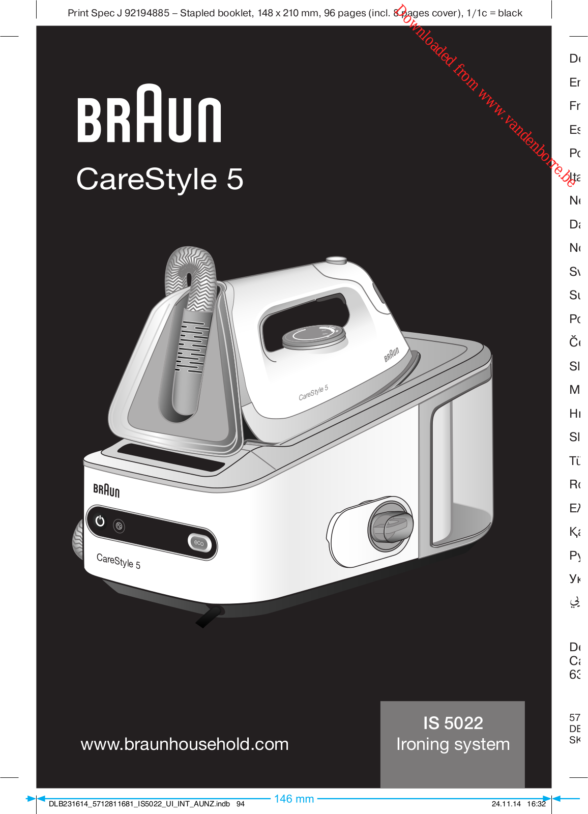 BRAUN IS5022WH User Manual