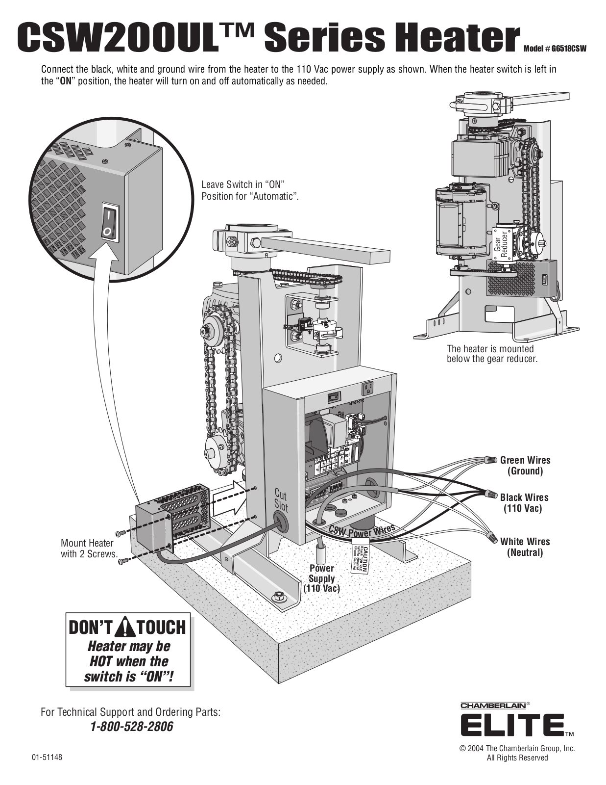 Lift-Master G6518CSW User Manual