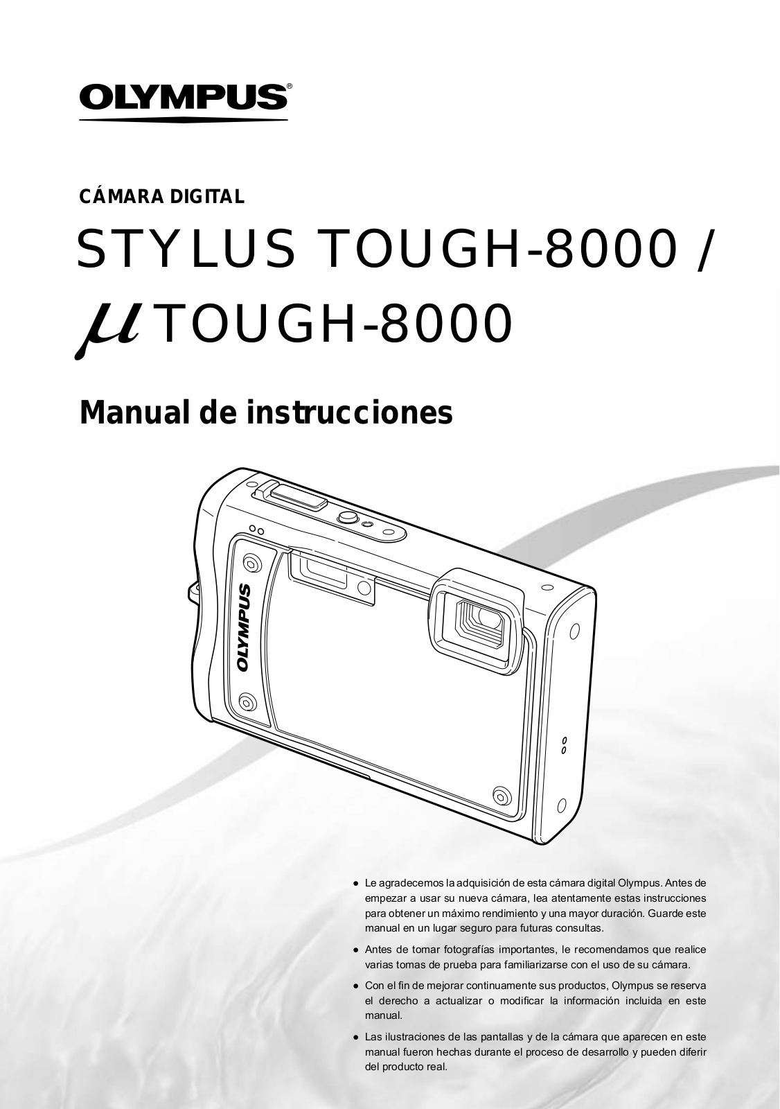 Olympus Stylus Tough 8000 User Manual