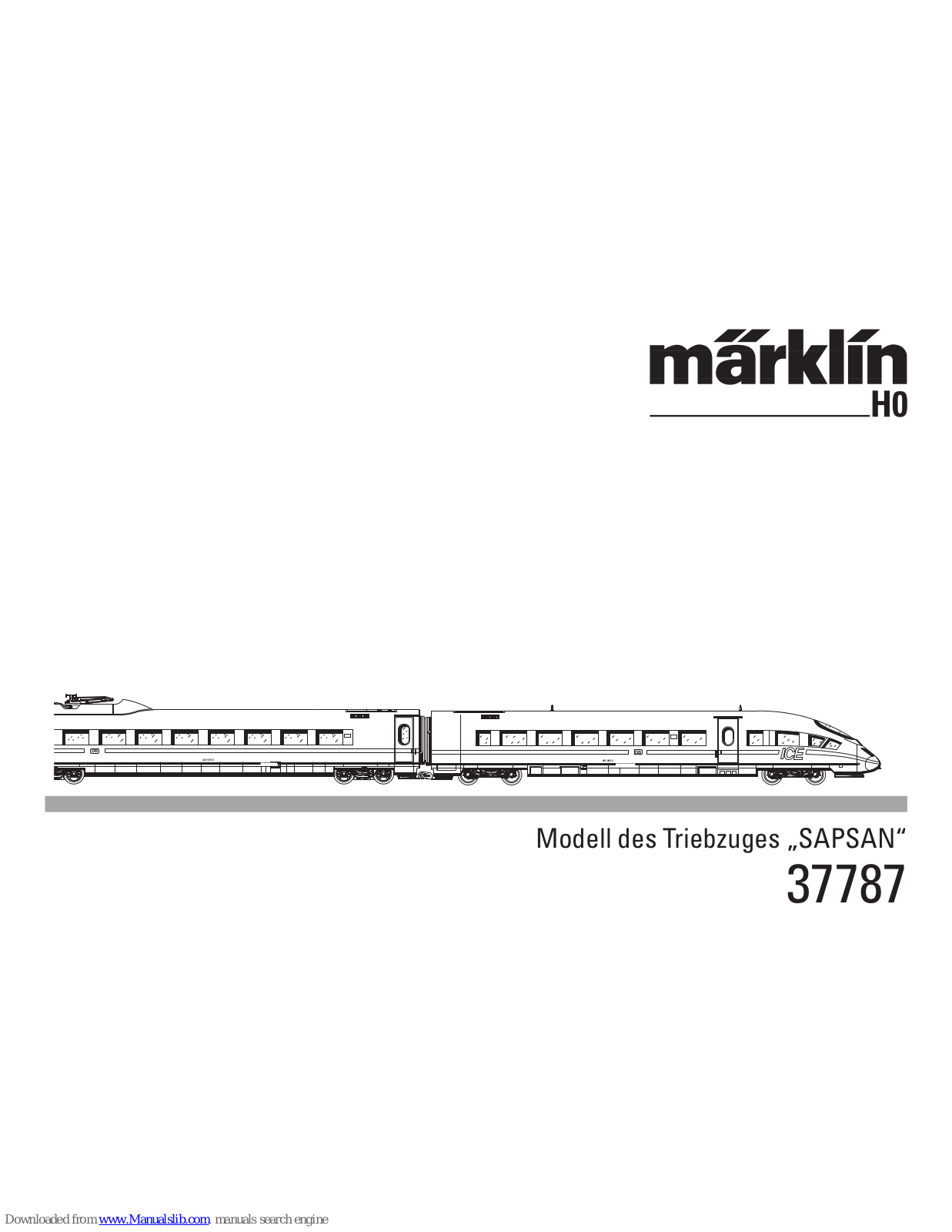 marklin 37787 Instruction Manual - ManualMachine.com