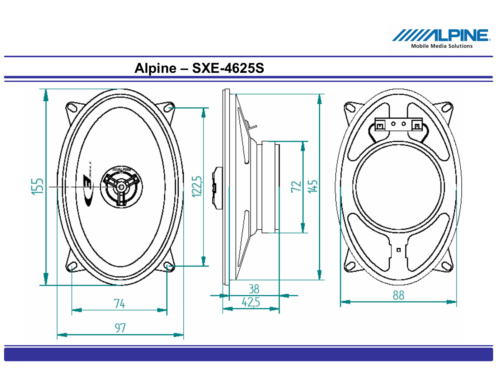 Alpine SXE-4625S User Manual