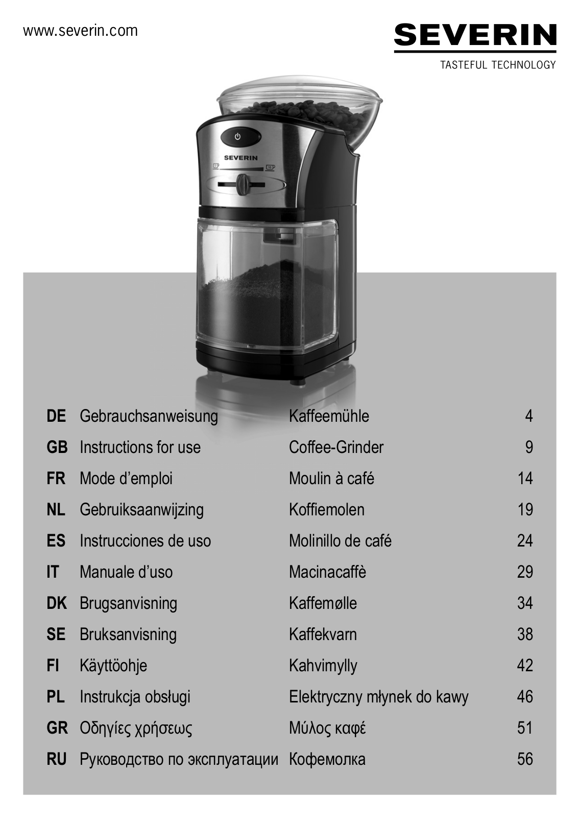 Severin KM 3874 User Manual