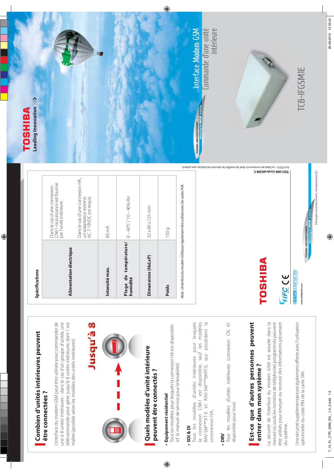 Toshiba TCB-IFGSM1E BROCHURE