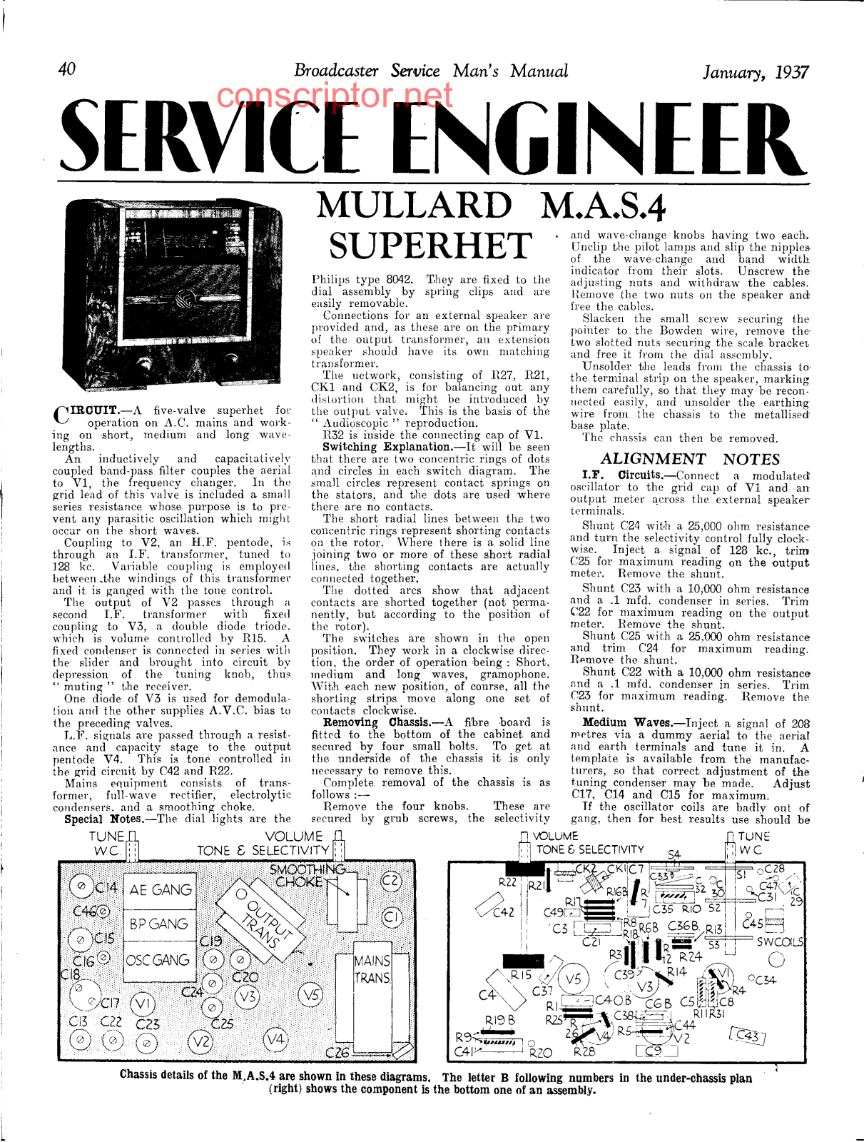 MULLARD M.A.S. 4 Service manual