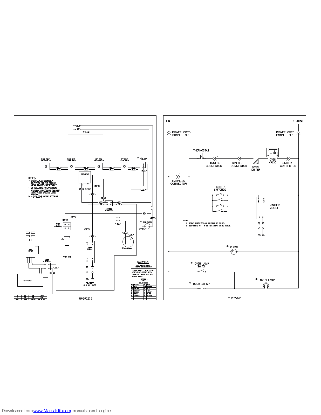 Frigidaire FGF31DQ Wiring Diagram