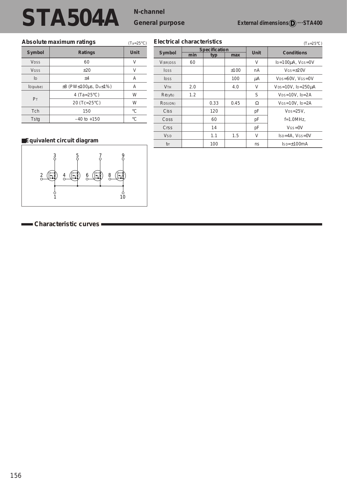 Sanken Electric Co STA504A Datasheet