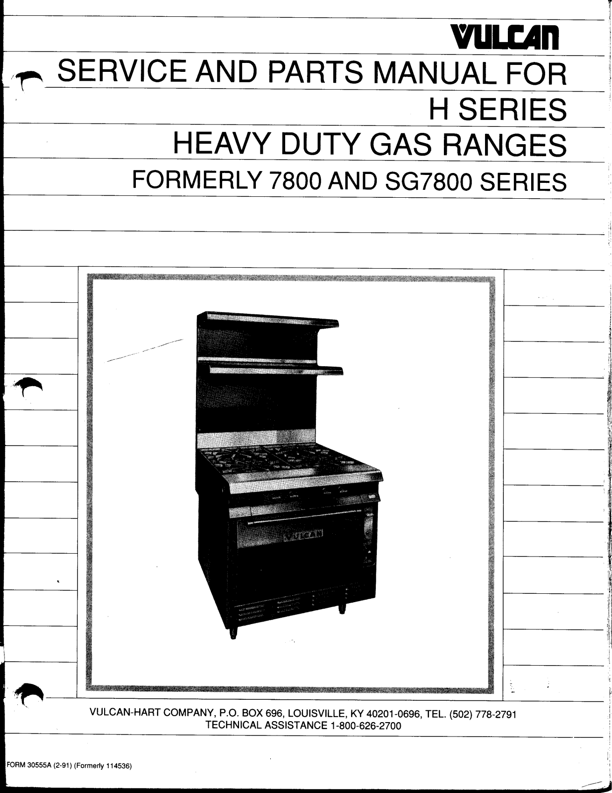 Vulcan H51 Service Manual