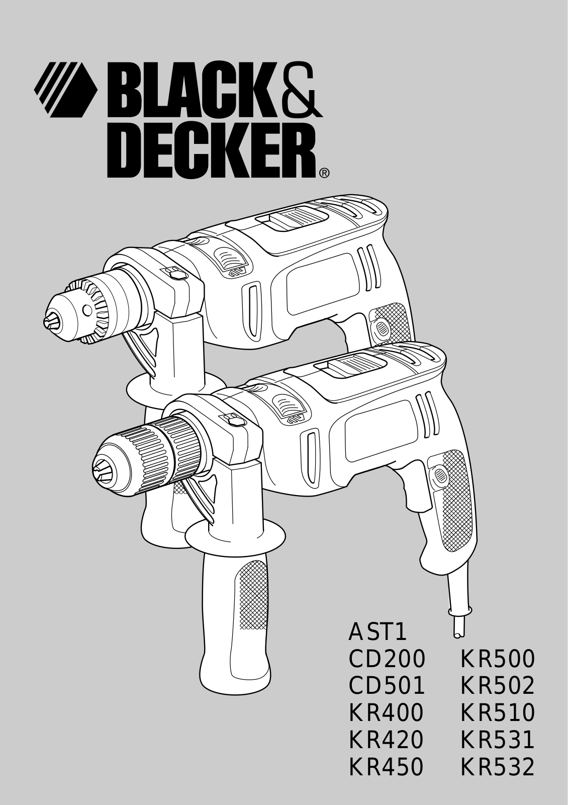 Black & Decker Kr510xc Instruction Manual