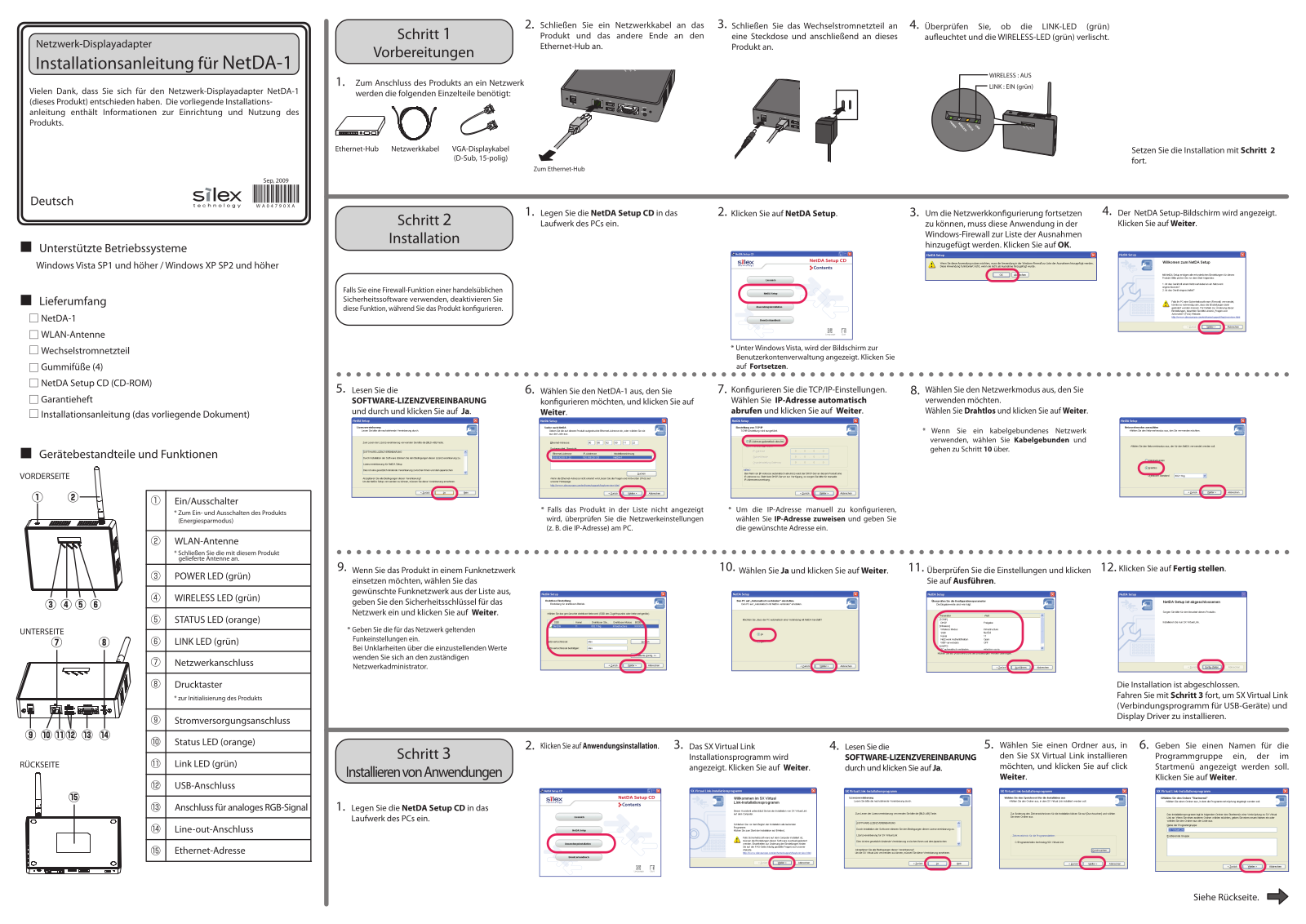 Silex Technology NET-DA1 Setup guide