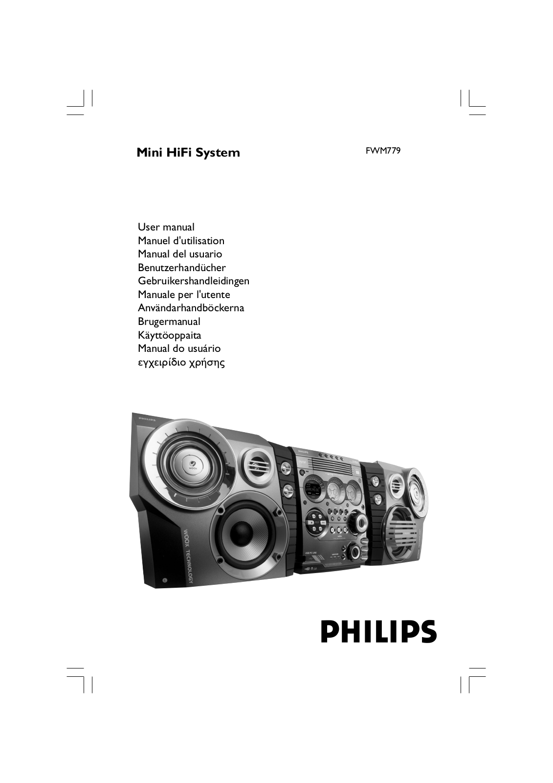 Philips XX-FWM779/22, FWM779/22 User Manual