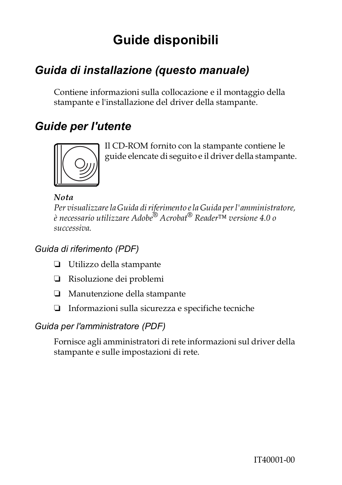 Epson ACULASER C8600 REFERENCE GUIDE