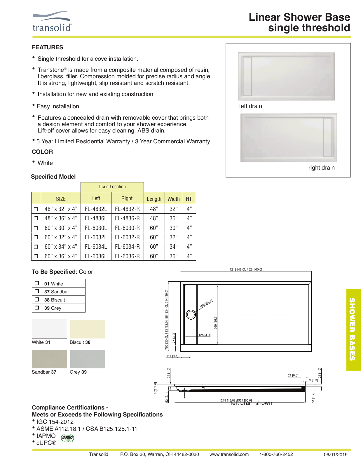 Transolid SBSW9657 Specifications - ManualMachine.com