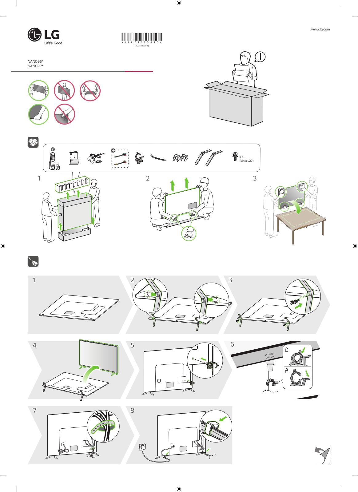 LG 65NANO95VNA Quick Setup Guide