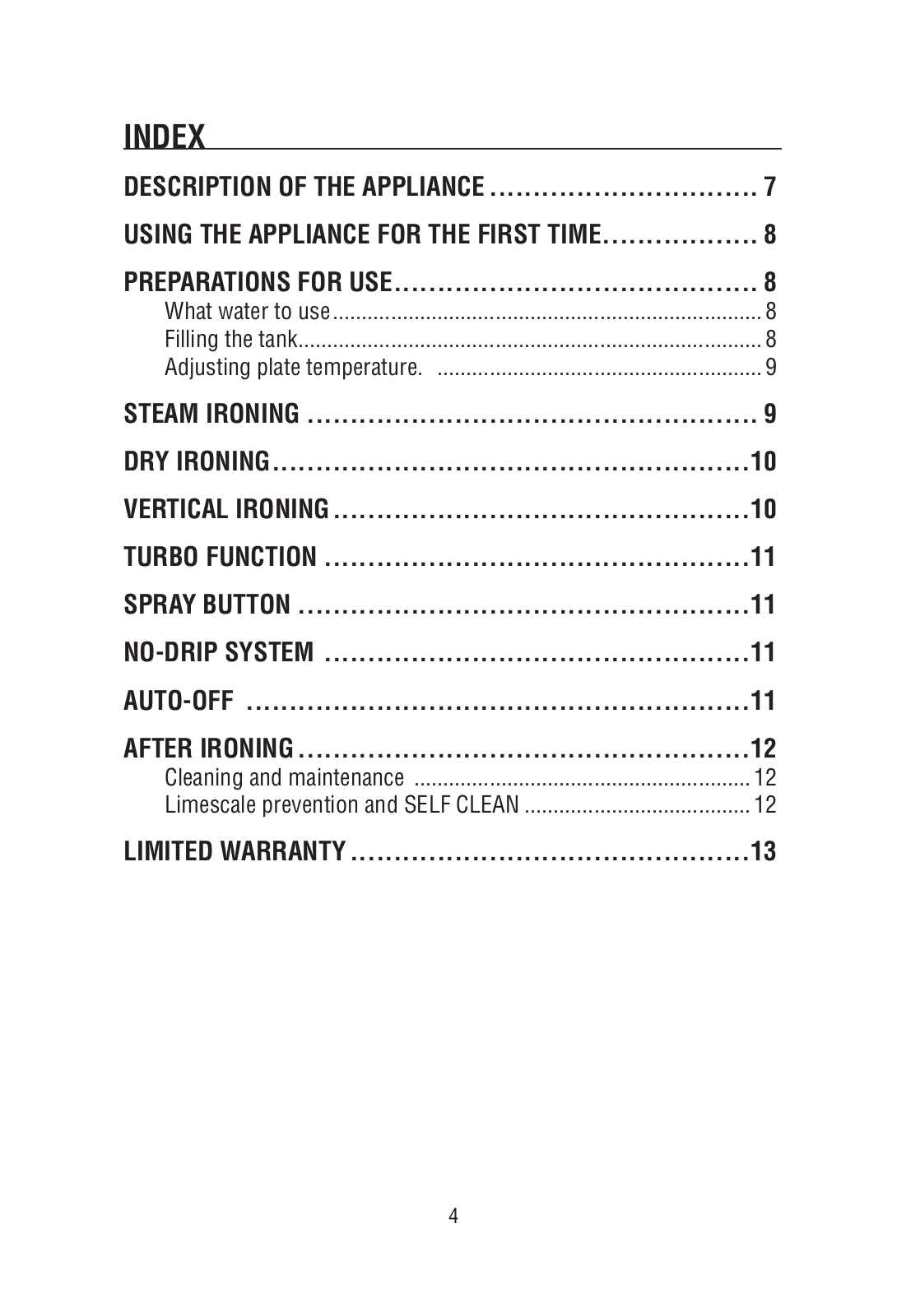 Delonghi FXG 175 AT User Manual