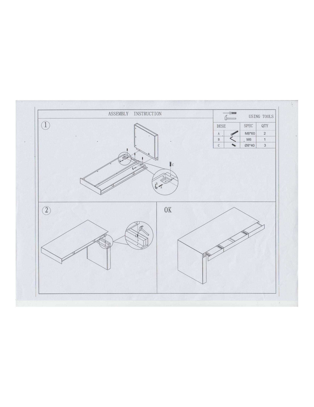 Orren Ellis ORNE1600 Asembly Instruction - ManualMachine.com