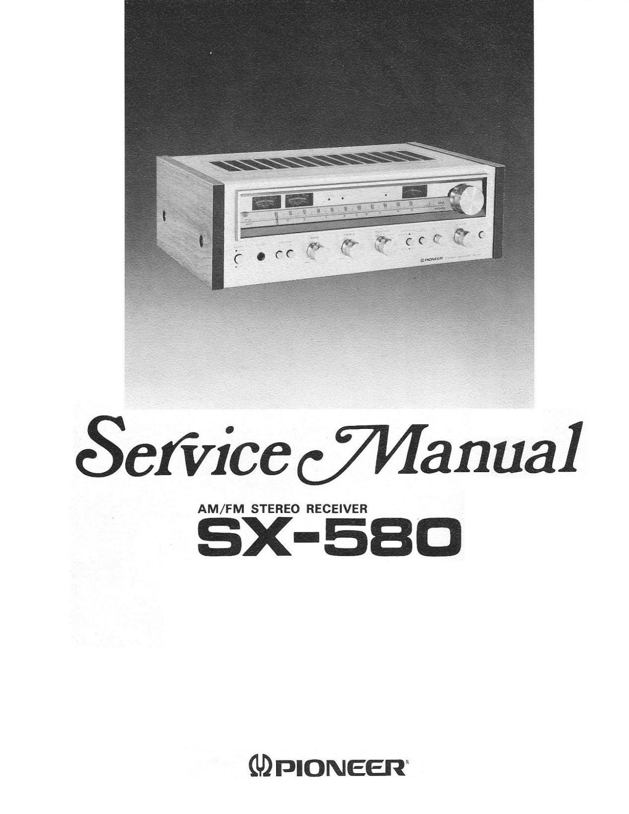 Pioneer SX-580 Service manual