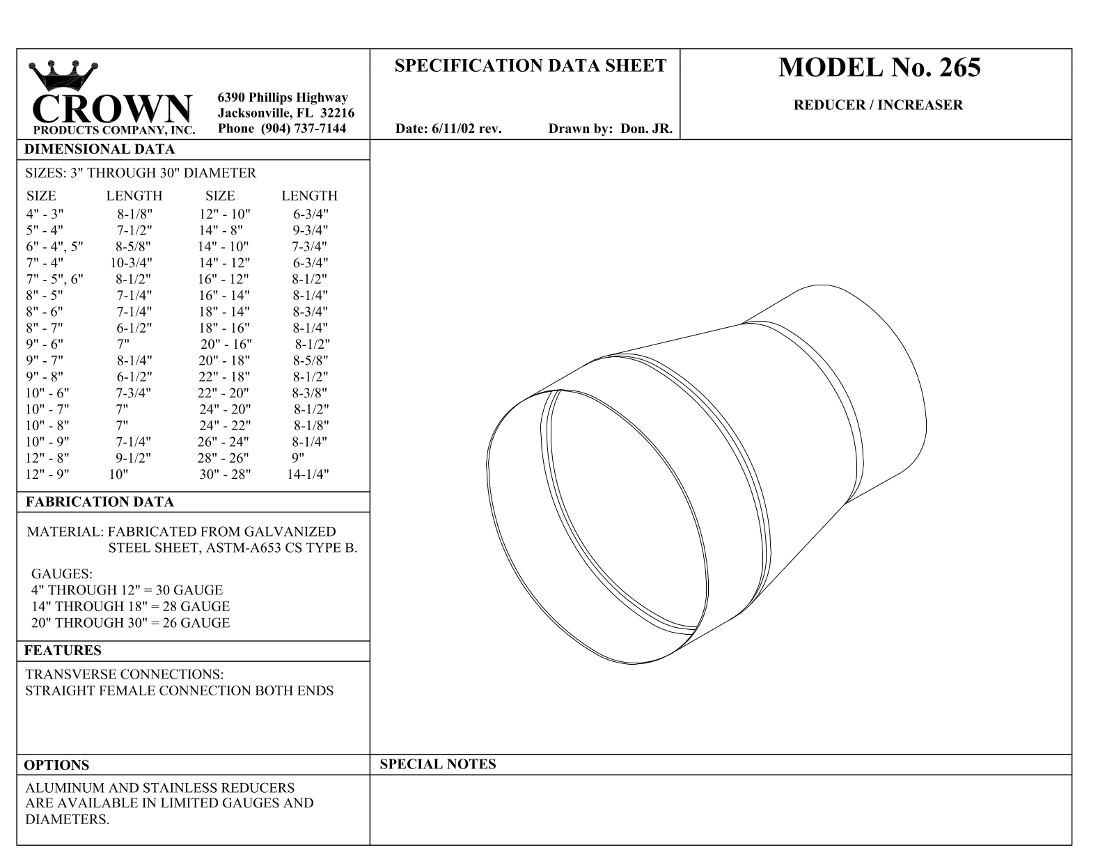 Crown 265 User Manual